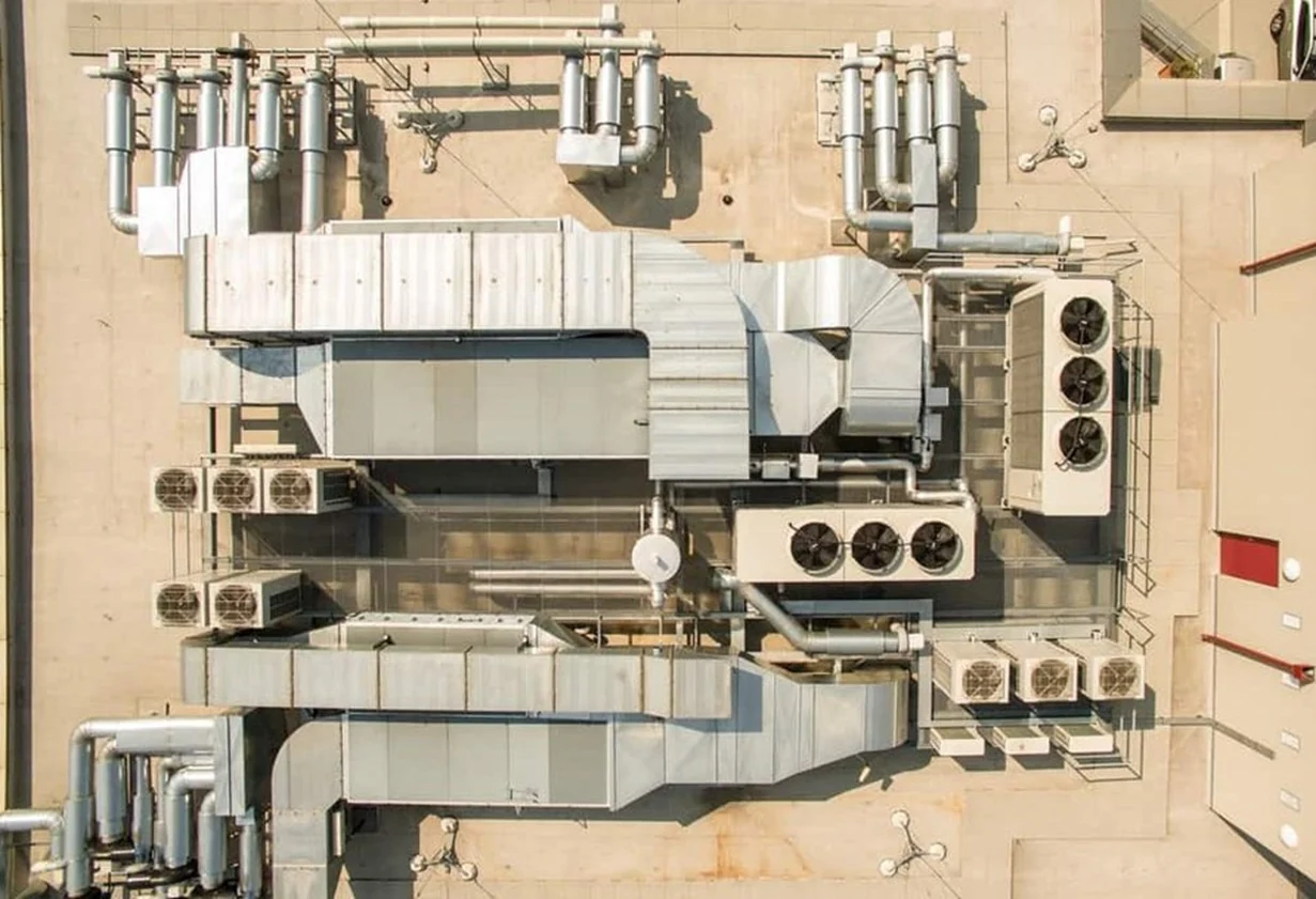 HVAC equipment and ductwork installation