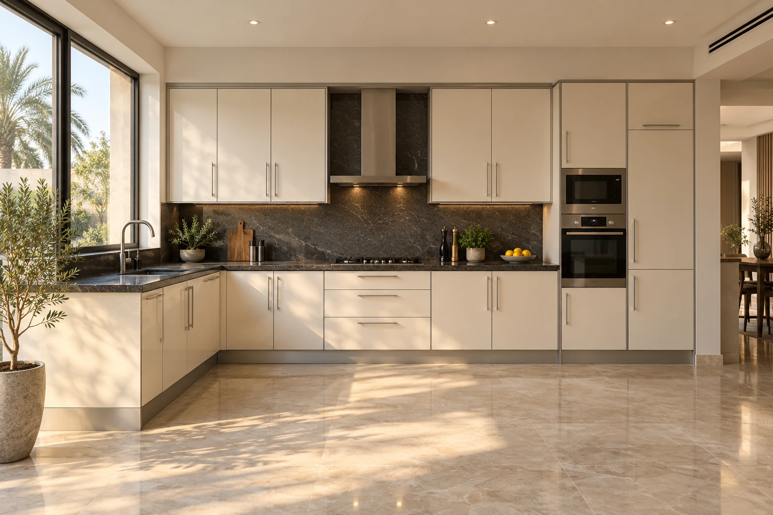 Cabinet fitting and aluminium details