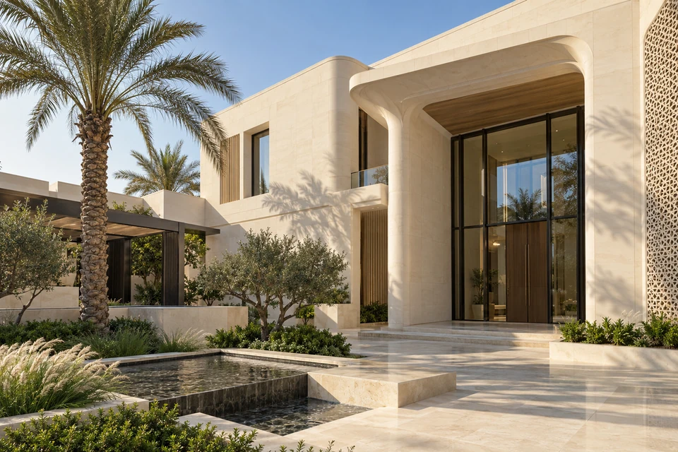 Architectural perspective in Qatar