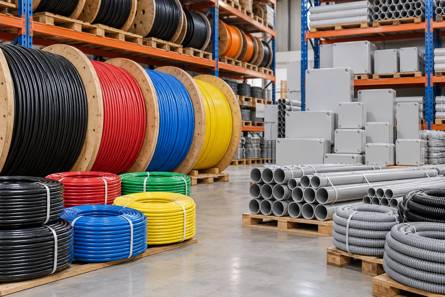 Representative electrical & mechanical material photograph