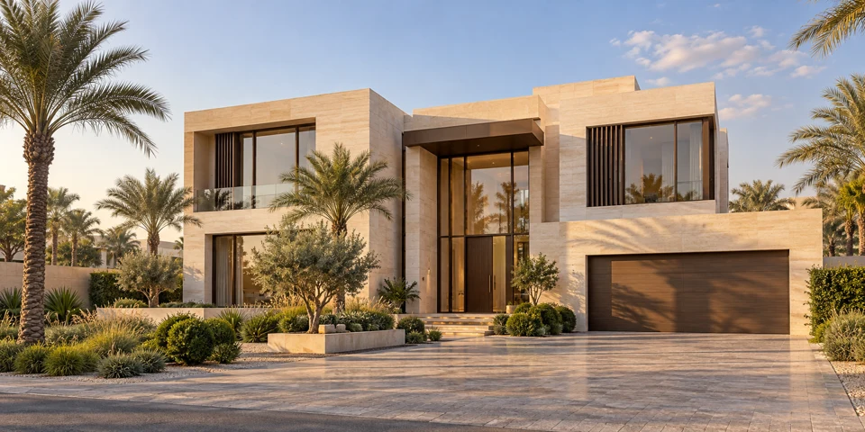 Illustrative UAE building and interior scene