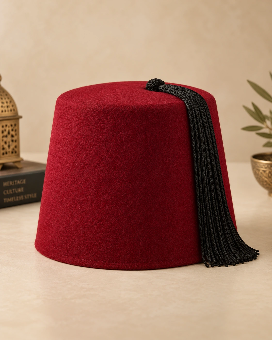Authentic Tarboosh — illustrative generated men’s accessory image, displayed uncropped