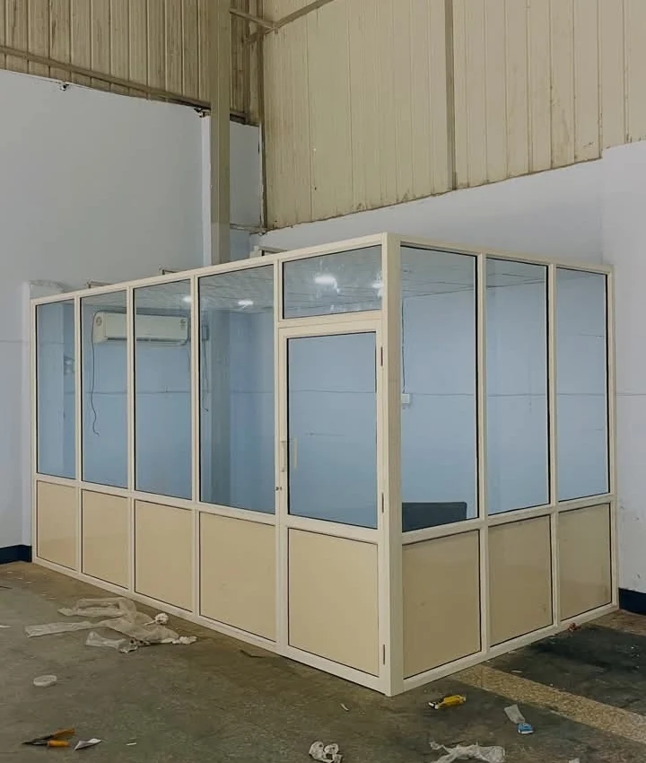 Interior framed partition