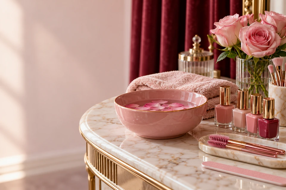 A prepared home beauty space