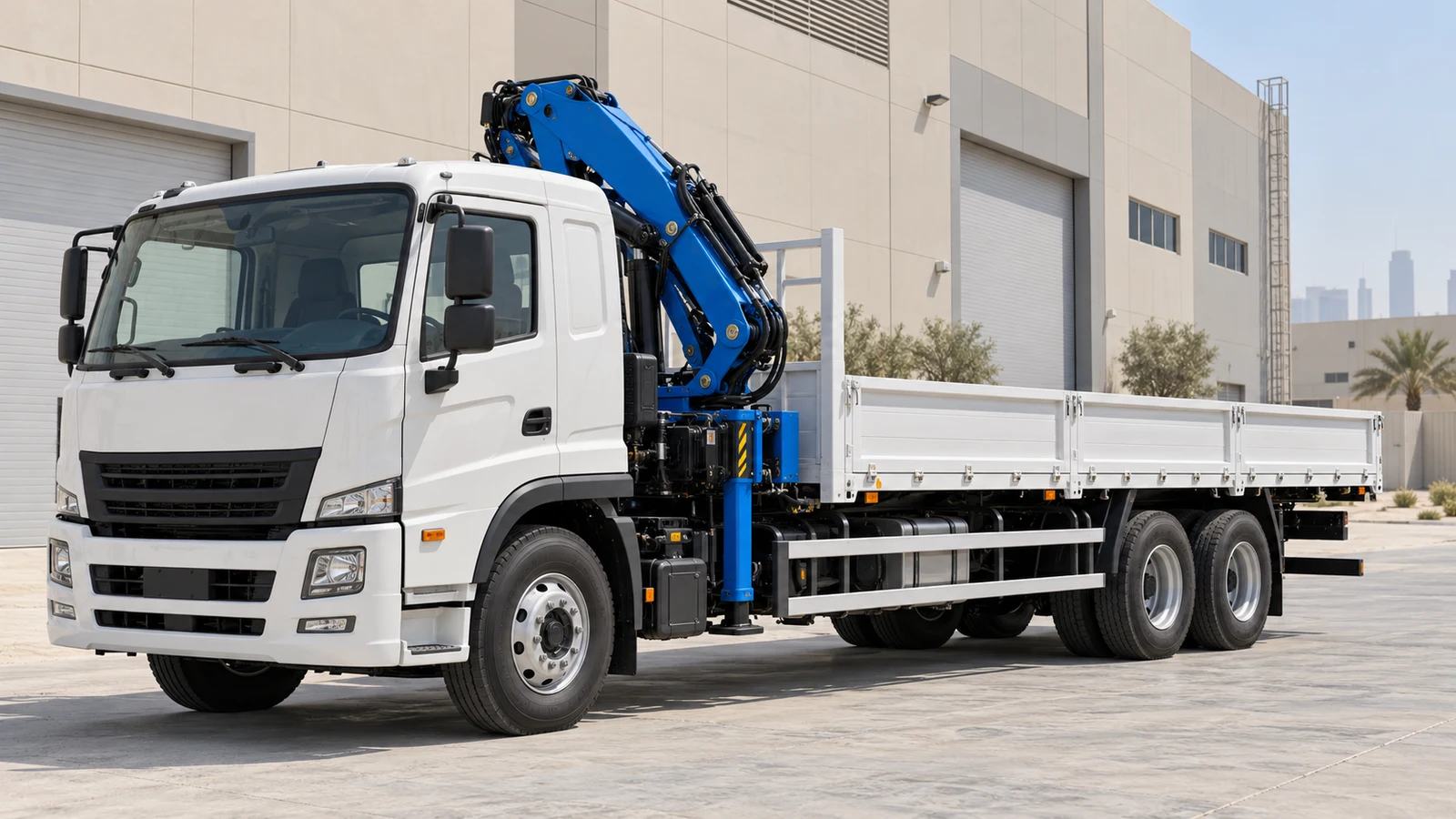 Representative crane truck in a UAE industrial setting