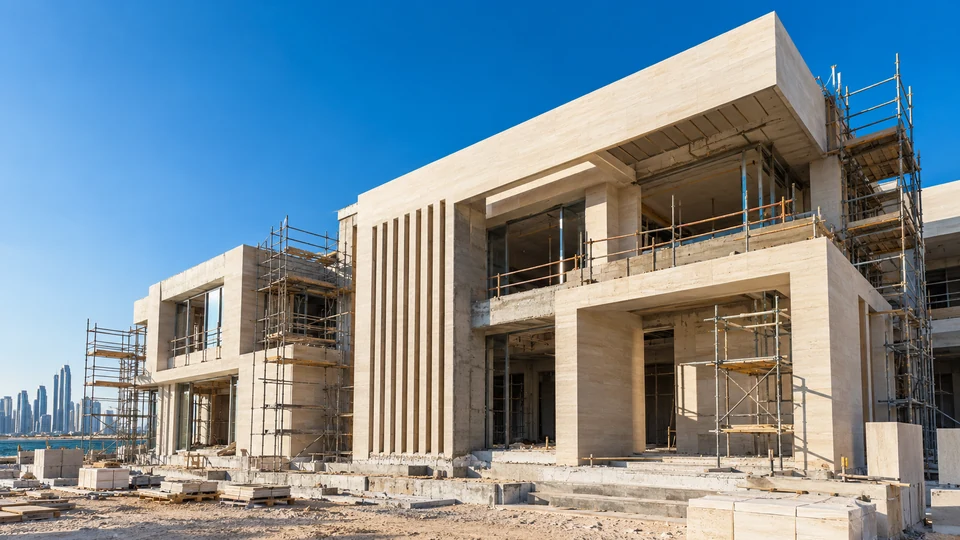 Contemporary architecture in a Gulf setting