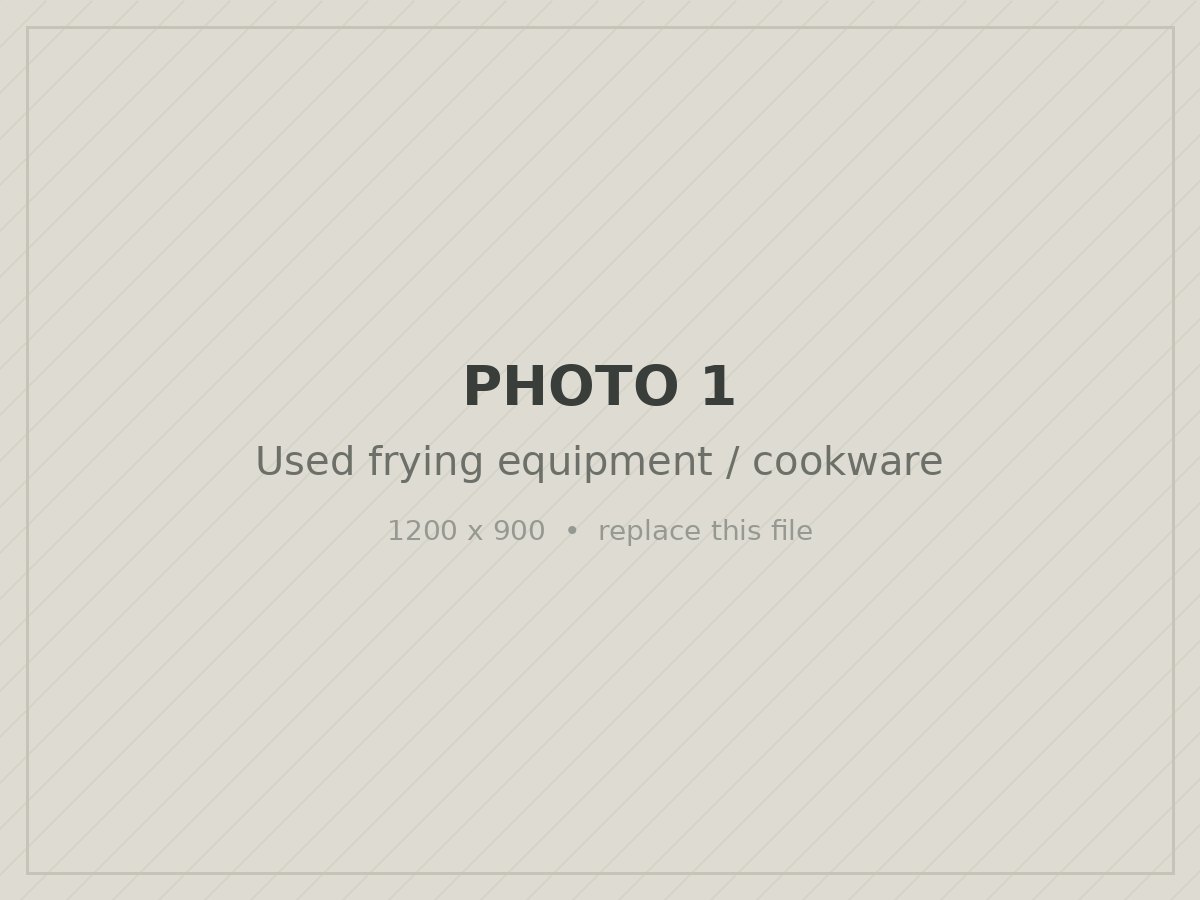 Used Frying Equipment