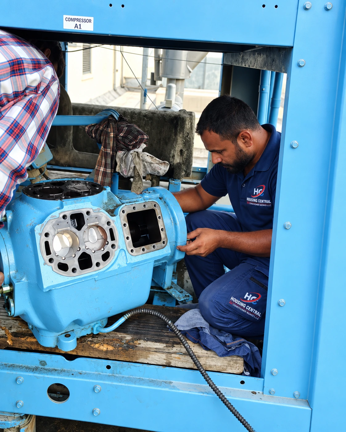 Branded HVAC service work