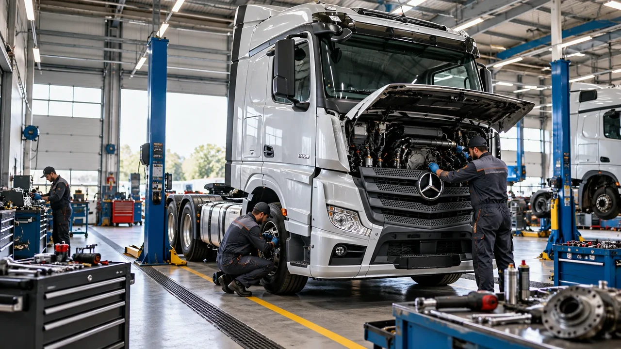 Heavy truck workshop
