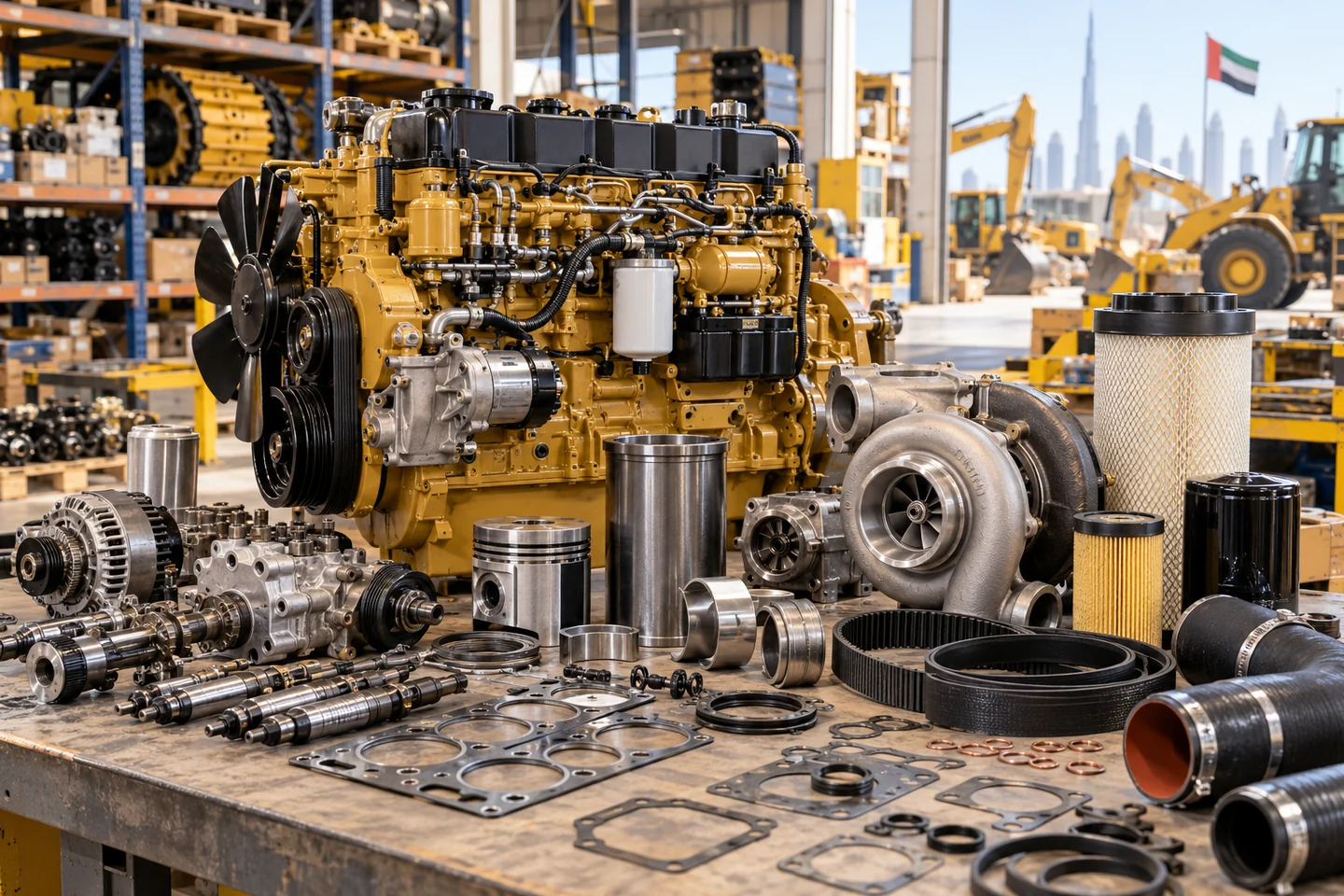 Representative mining equipment and spare parts