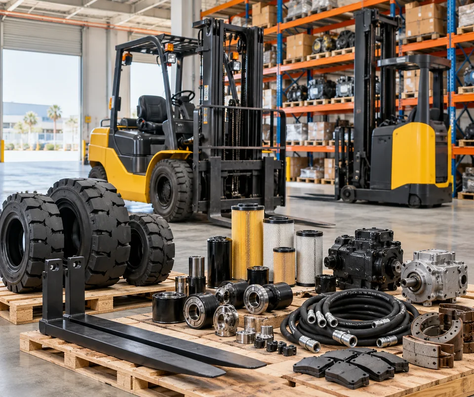 Representative material handling equipment and spare parts