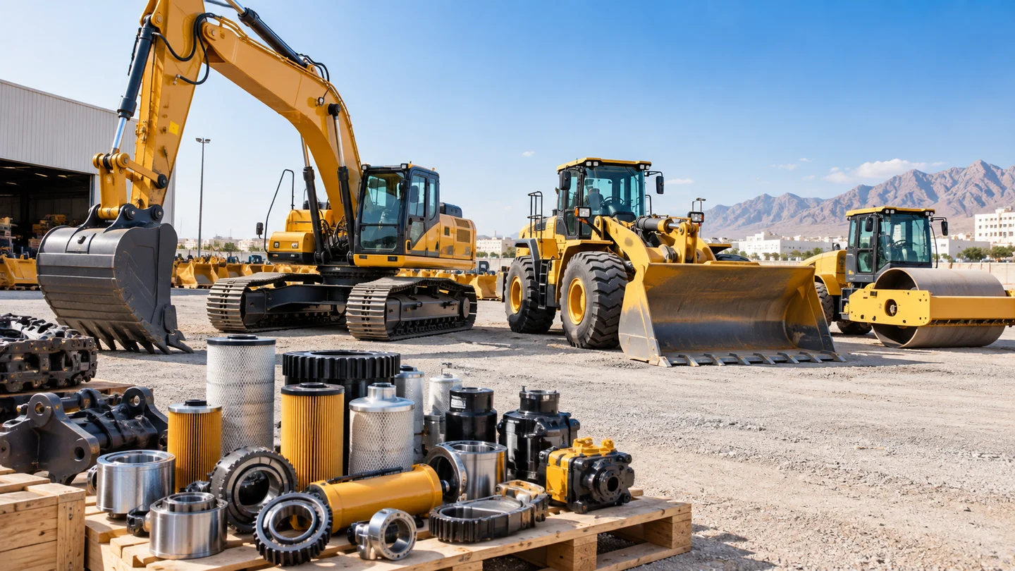 Heavy construction equipment and spare parts