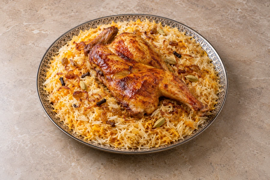 1/2 Chicken Mandi — representative photograph