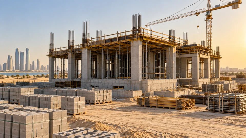 Building construction in a UAE setting
