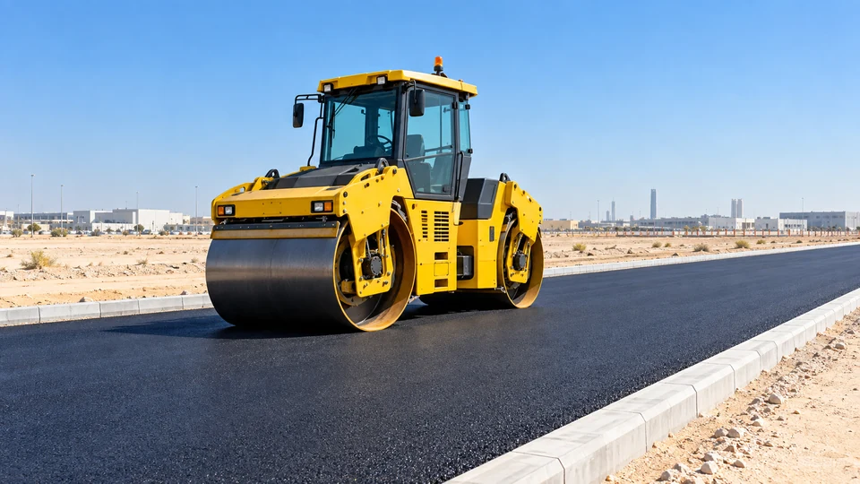 Road Construction & Road Base Works in a UAE project setting