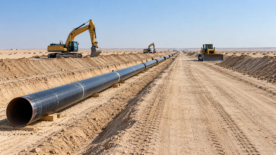 Pipeline ROW & Berm Preparation in a UAE project setting
