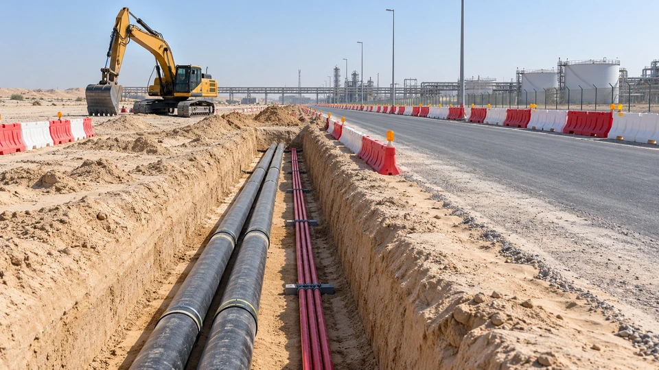 Utility Trenching in a UAE project setting