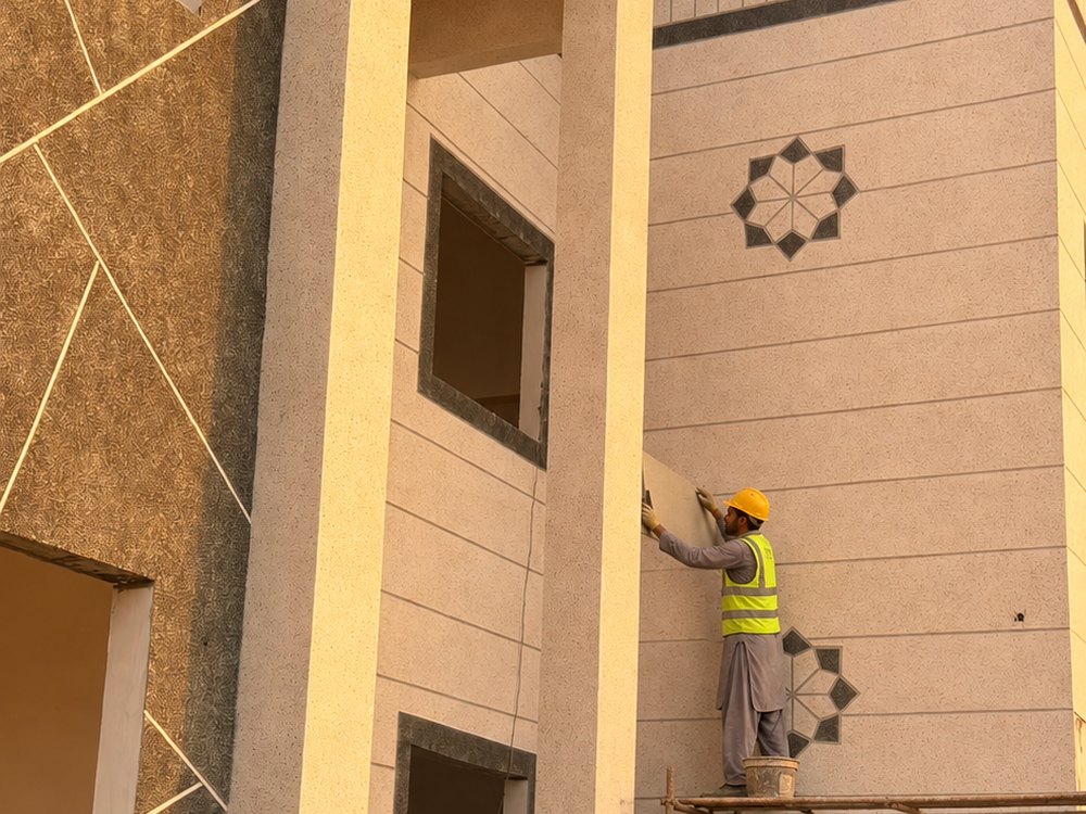 Compound boundary walls — Mohammed Bin Zayed City