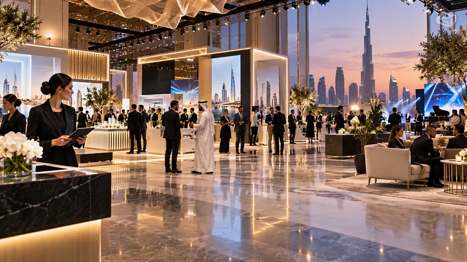 Luxury evening exhibition and event venue in Dubai