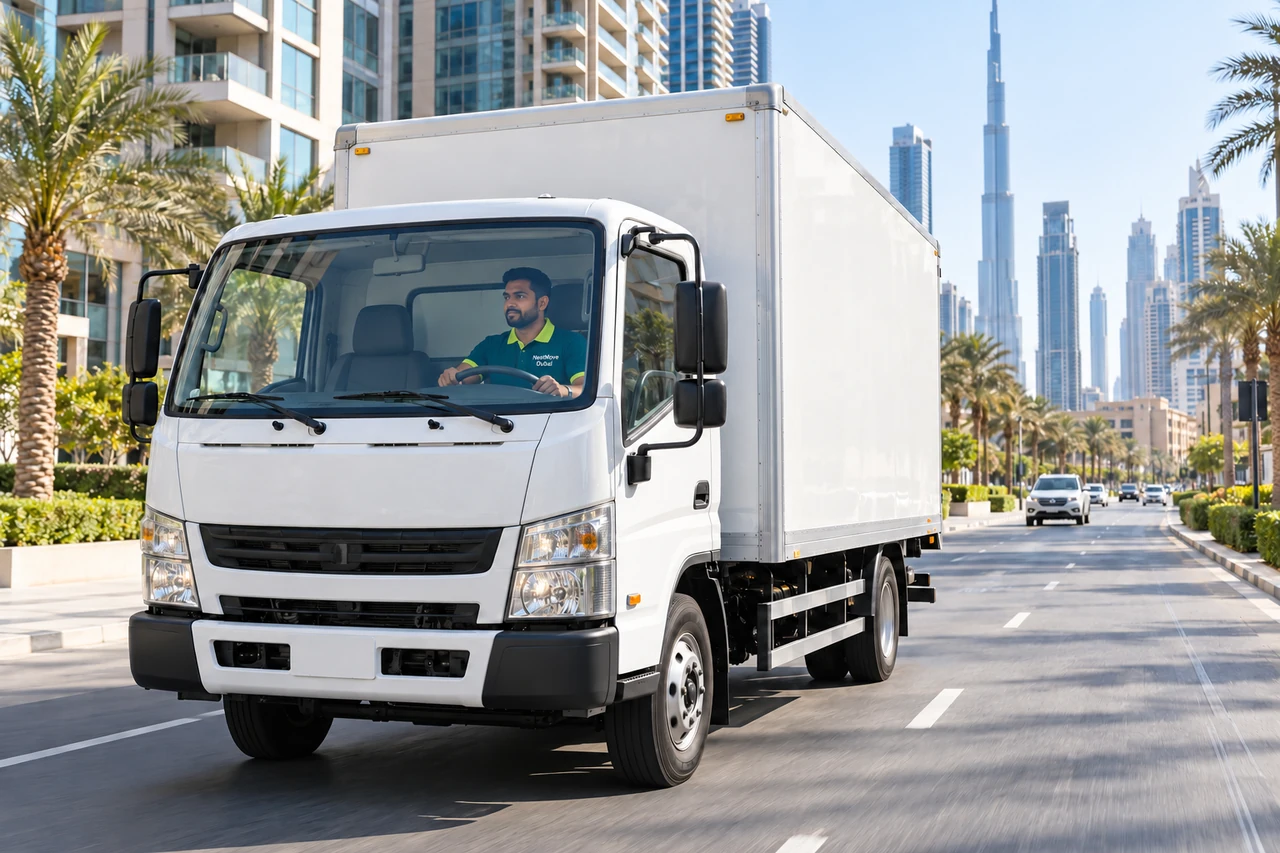 Local Moving Dubai service scene in Dubai