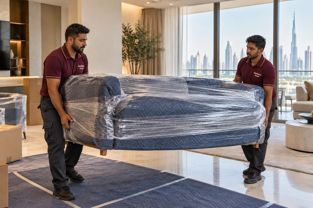 Furniture Moving service scene in Dubai