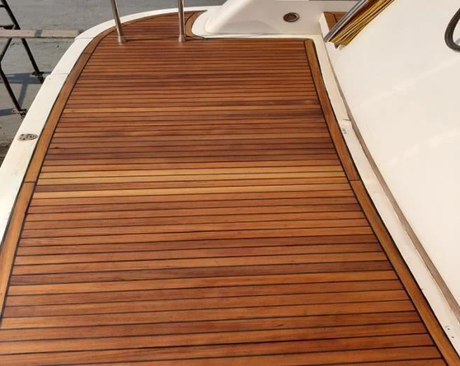 Teak boat flooring