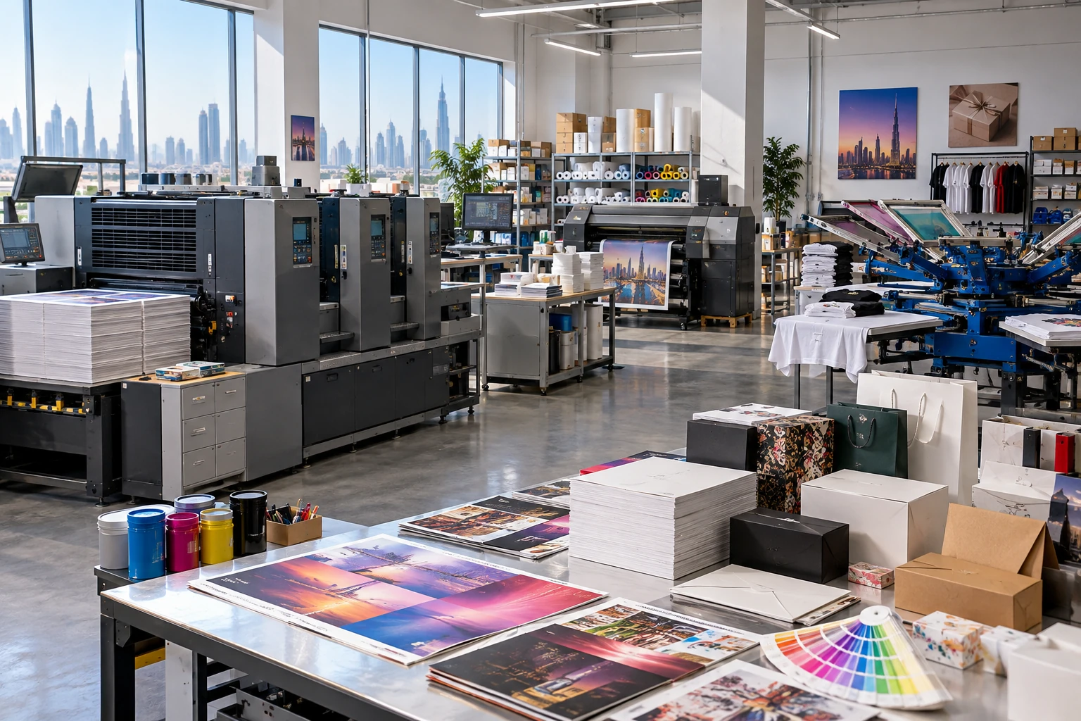 Print production floor