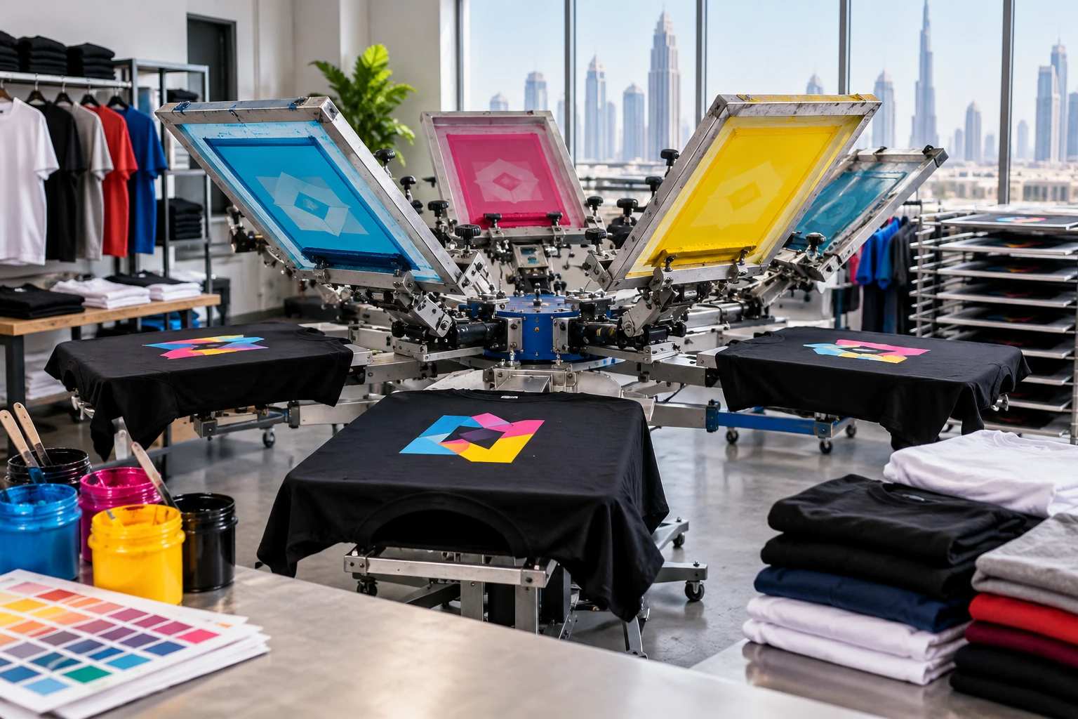 Fabrics, Textiles & Readymade Garments Screen Printing