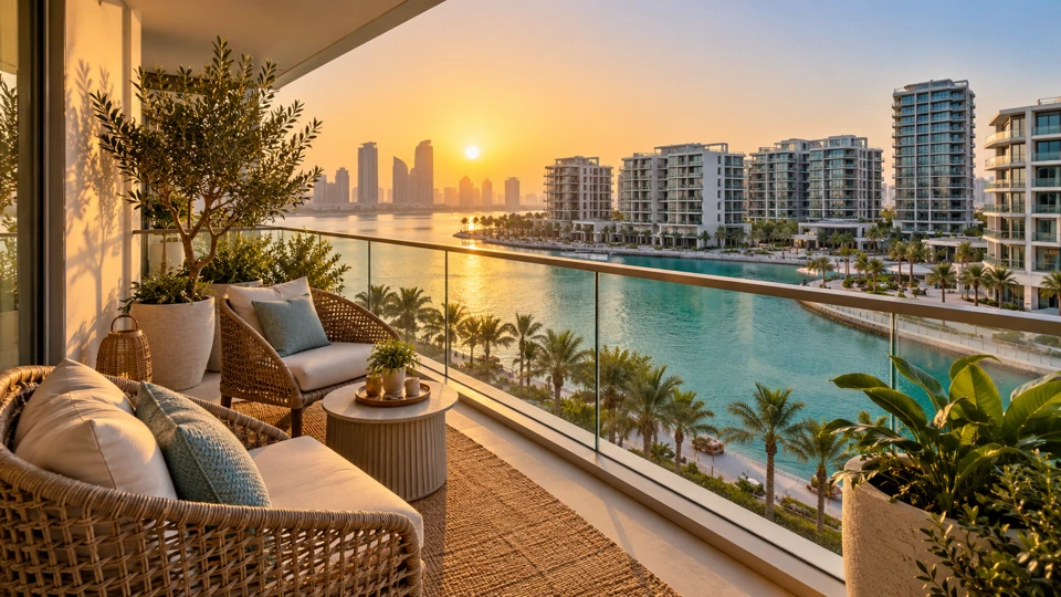 Illustrative residential balcony