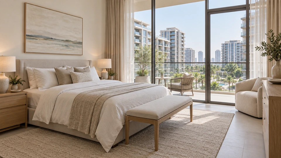 Illustrative residential bedroom