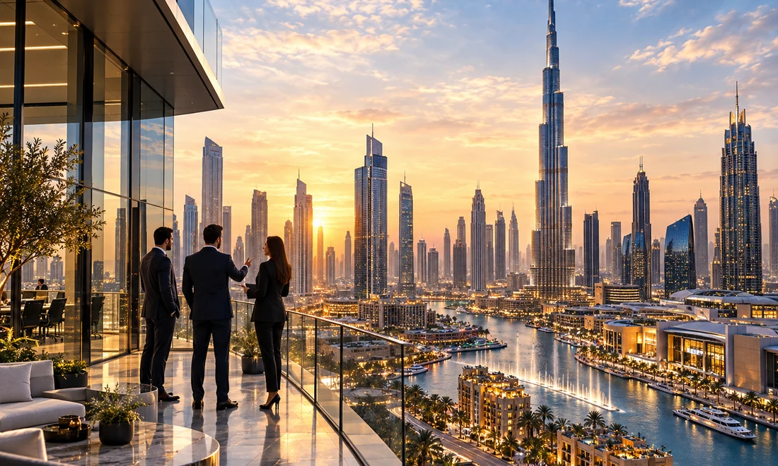 Commercial real estate and business opportunity scene in Dubai