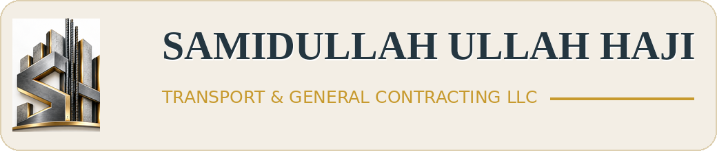 Samidullah ullah Haji Transport and General contracting LLC 3D logo