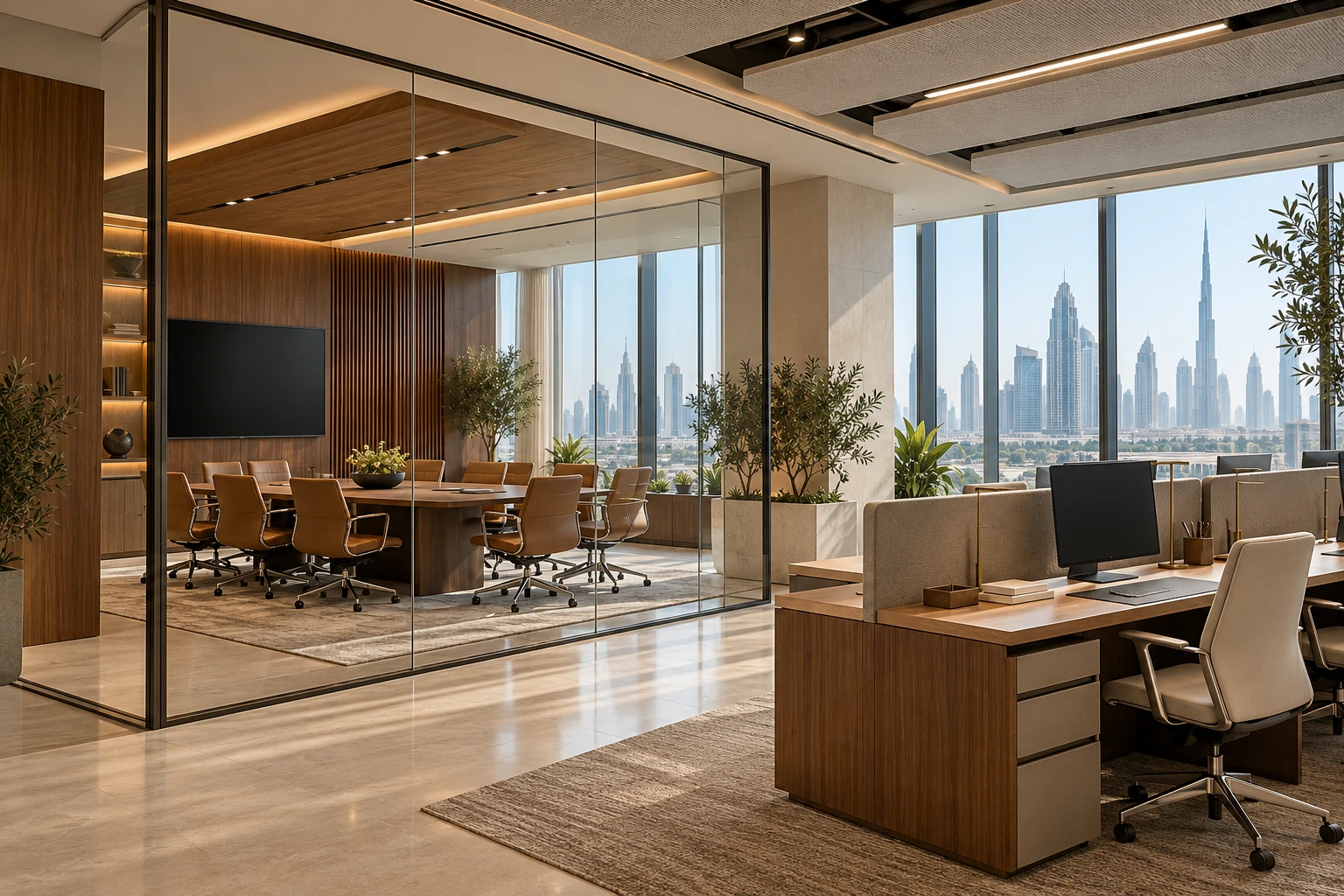 Illustrative office interior
