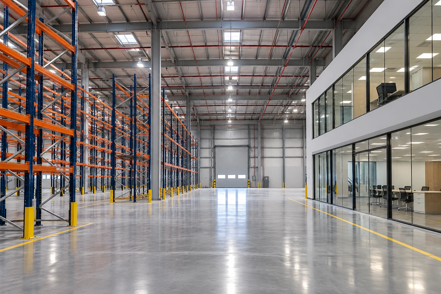 Warehouse interiors