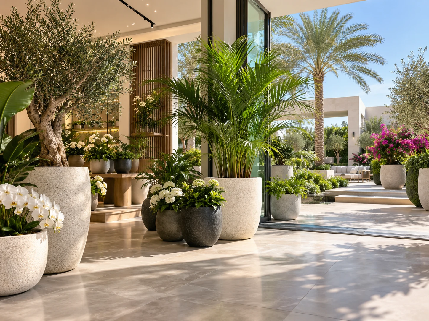 Indoor and outdoor plant display