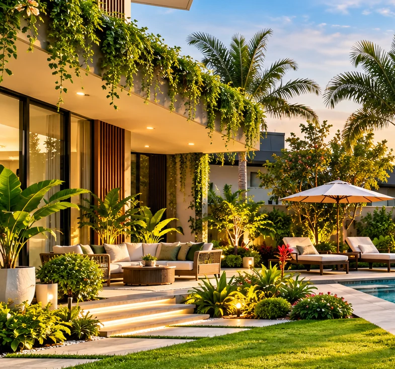 Professional garden maintenance service