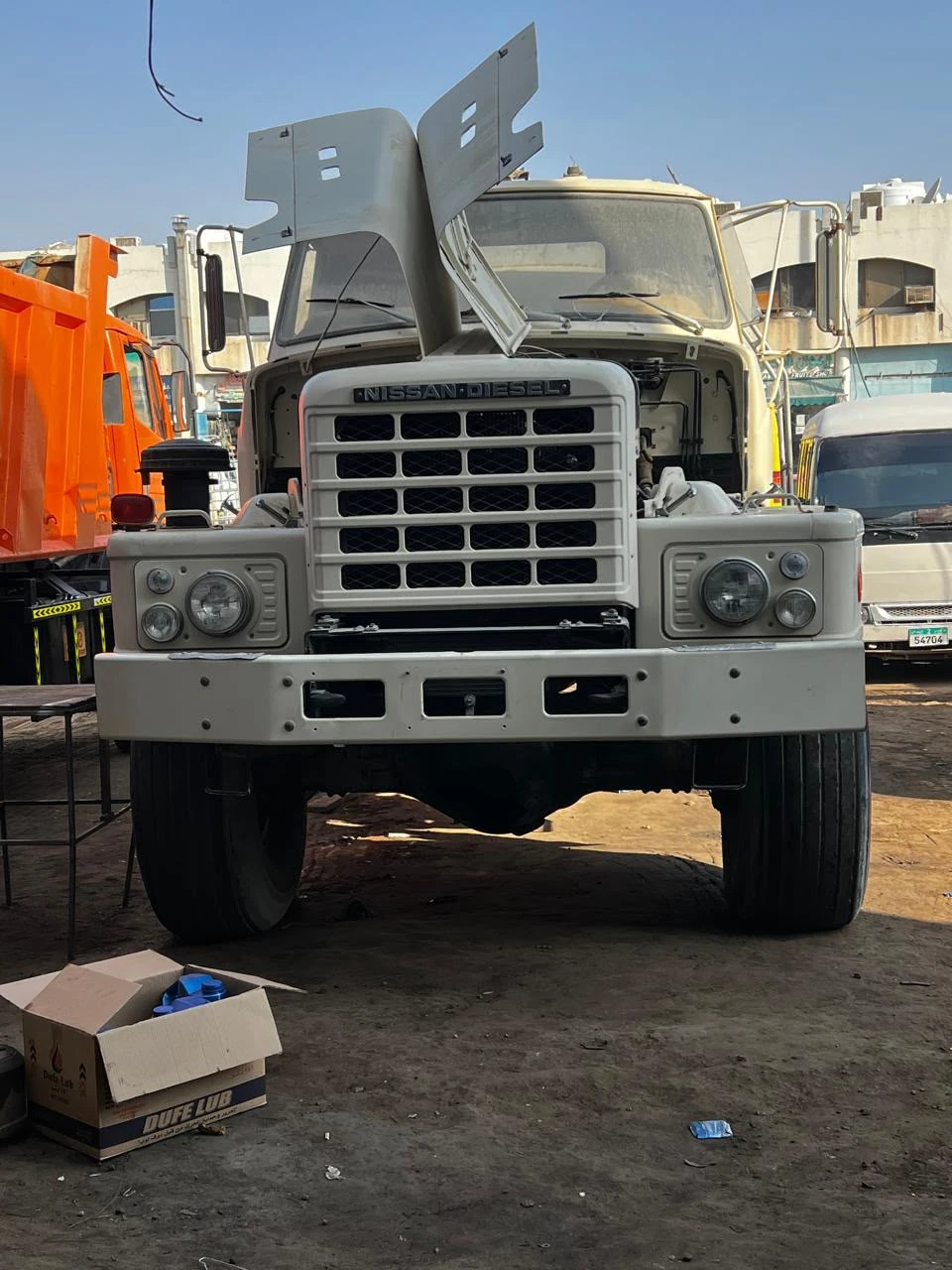Truck at the workshop